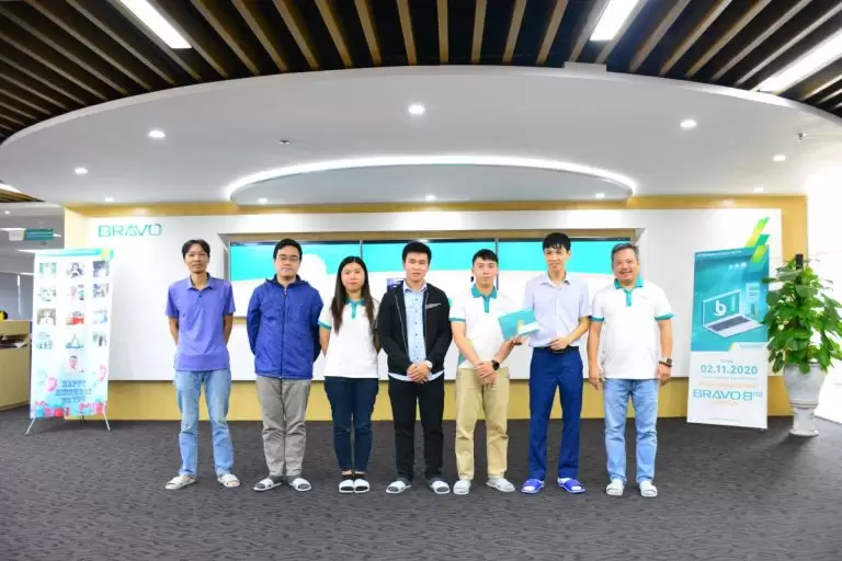 BRAVO HN khen thưởng đội dự án Triển khai cho Công ty TNHH MTV Khoáng Sản Vôi Việt