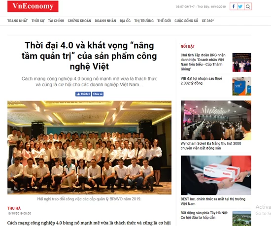 Thời đại 4.0 và khát vọng “nâng tầm quản trị” của sản phẩm công nghệ Việt