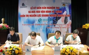BRAVO và DACINCO ký kết biên bản nghiệm thu