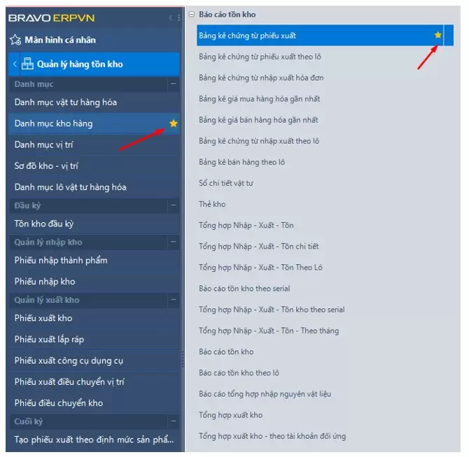 Cách thức để lựa chọn các tính năng hiển thị
