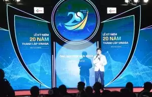 Ông Nguyễn Văn Khoa, Chủ tịch VINASA phát biểu tại Lễ kỷ niệm.