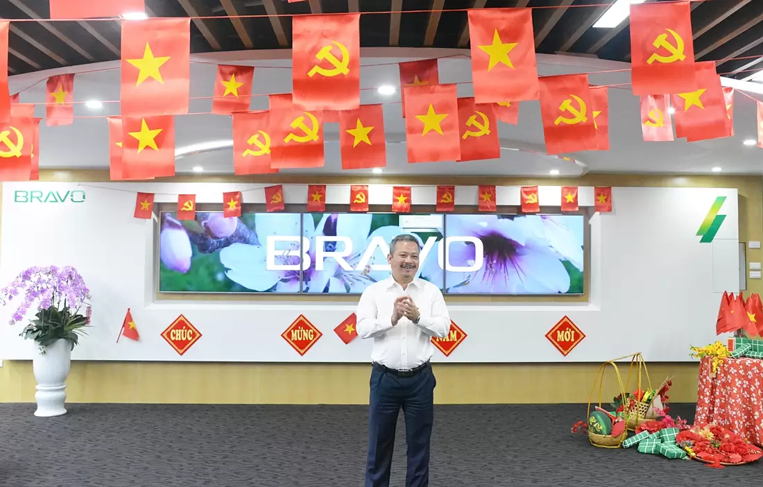 GĐ Đào Mạnh Hùng phát biểu khai xuân Quý Mão