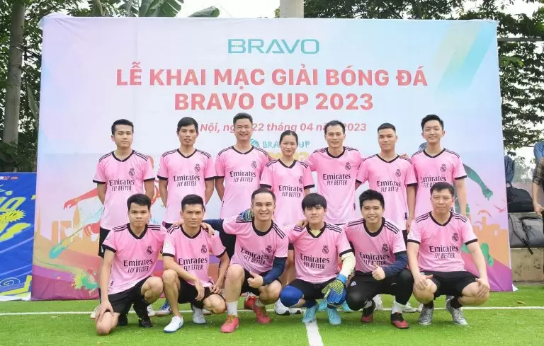 Đội tuyển TK13 tại lễ khai mạc BRAVO Cup HN 2023