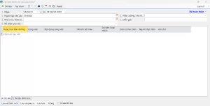 Màn hình cập nhật phiếu yêu cầu bảo dưỡng