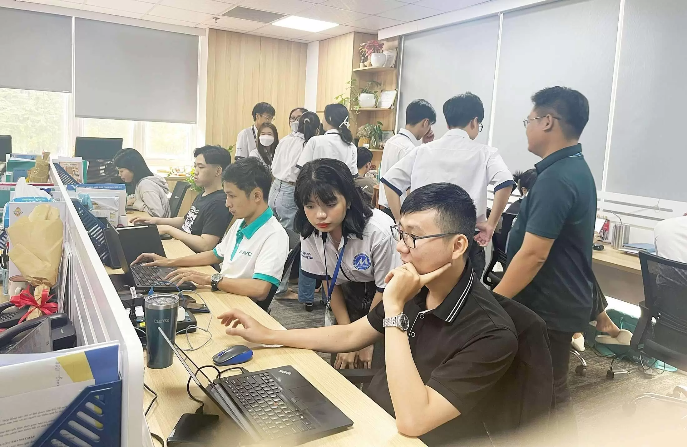 Sinh viên hào hứng trong ngày BRAVO Open Day 2023 tại văn phòng HCM