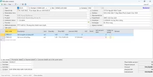 Update sales contract information