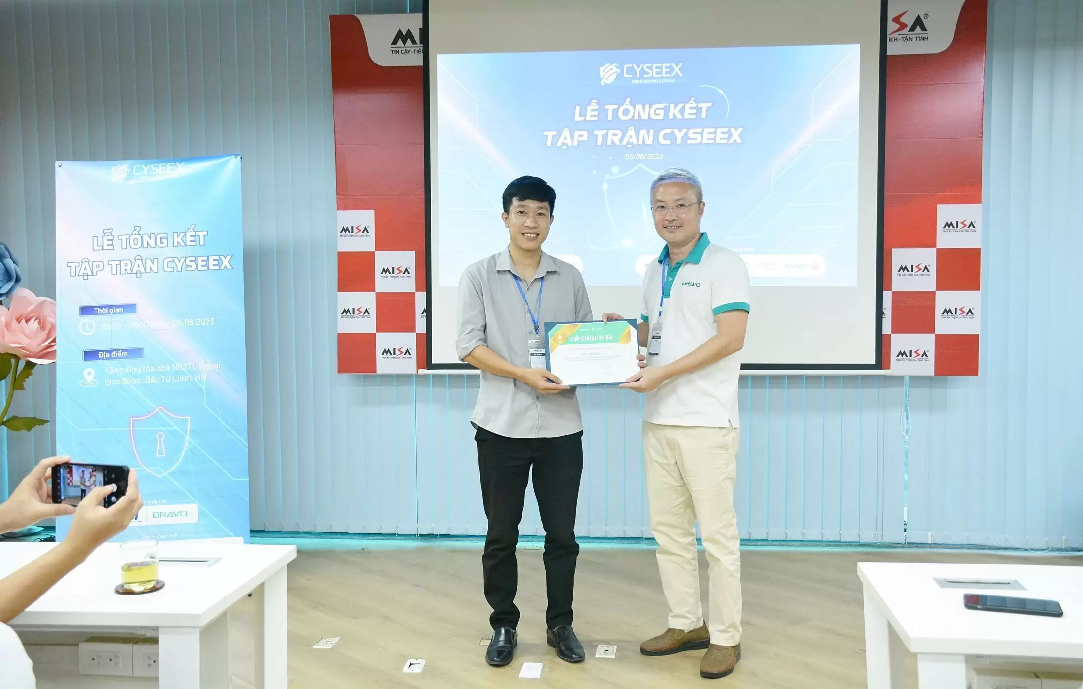 BRAVO trao giải ba tập trận CYSEEX tháng 5/2023