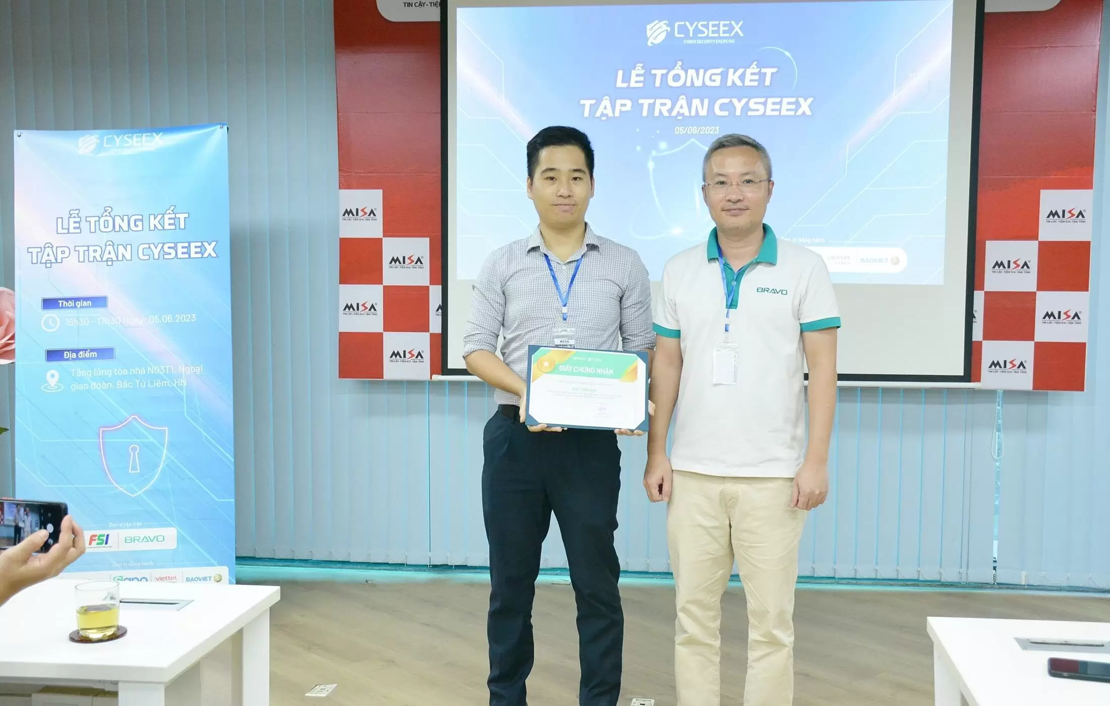 BRAVO trao giải nhì tập trận CYSEEX tháng 5/2023