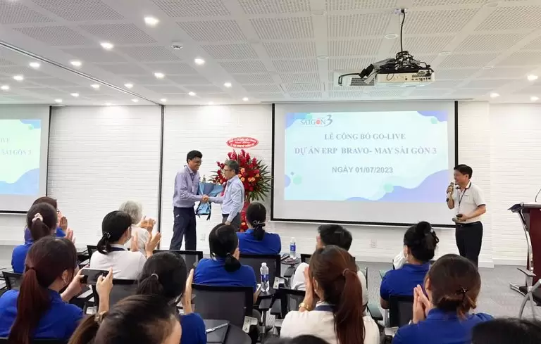 Go-live hệ thống BRAVO ERP tại May Sài Gòn 3