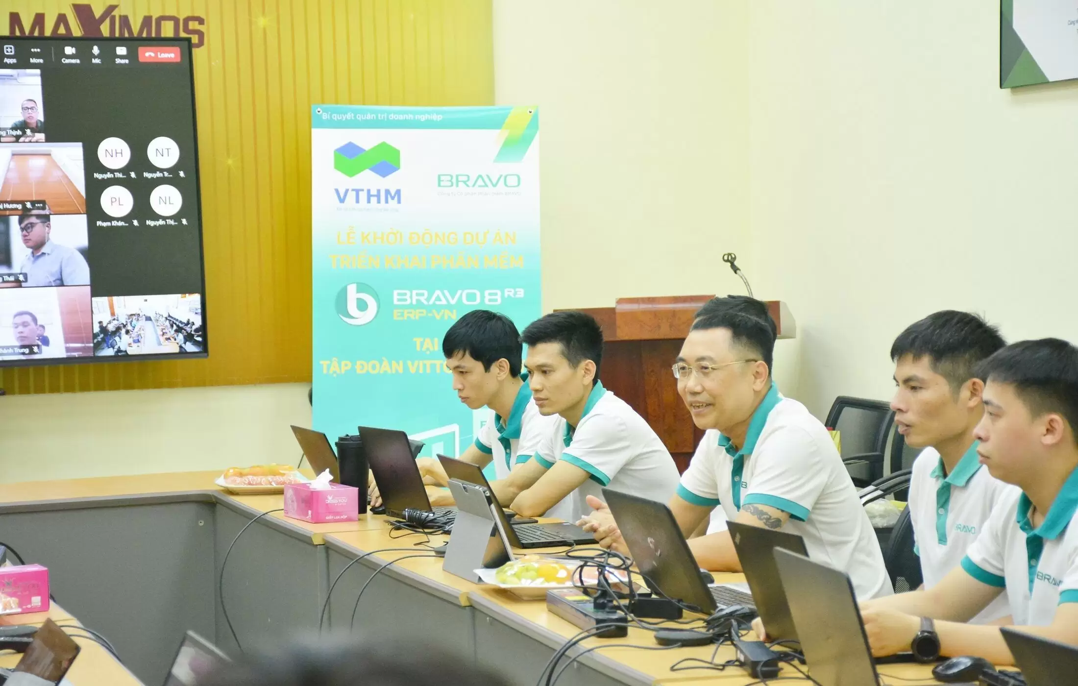 Ban dự án BRAVO phát biểu tại lễ Kickoff Tập đoàn VITTO