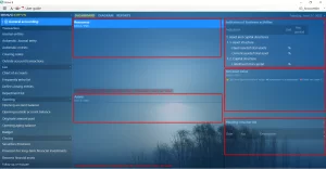 General accounting interface