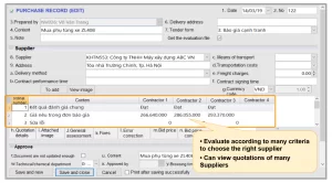 updates the Purchase Profile