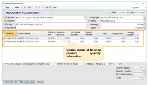 Production situation