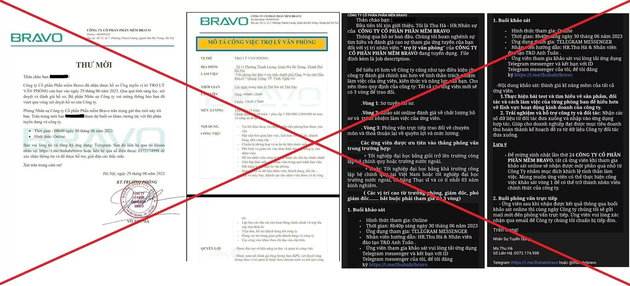 BRAVO cảnh báo các hình thức tuyển dụng mạo danh BRAVO