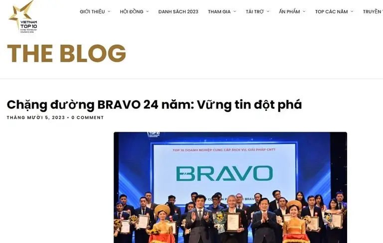 Top 10 ICT vinh danh BRAVO