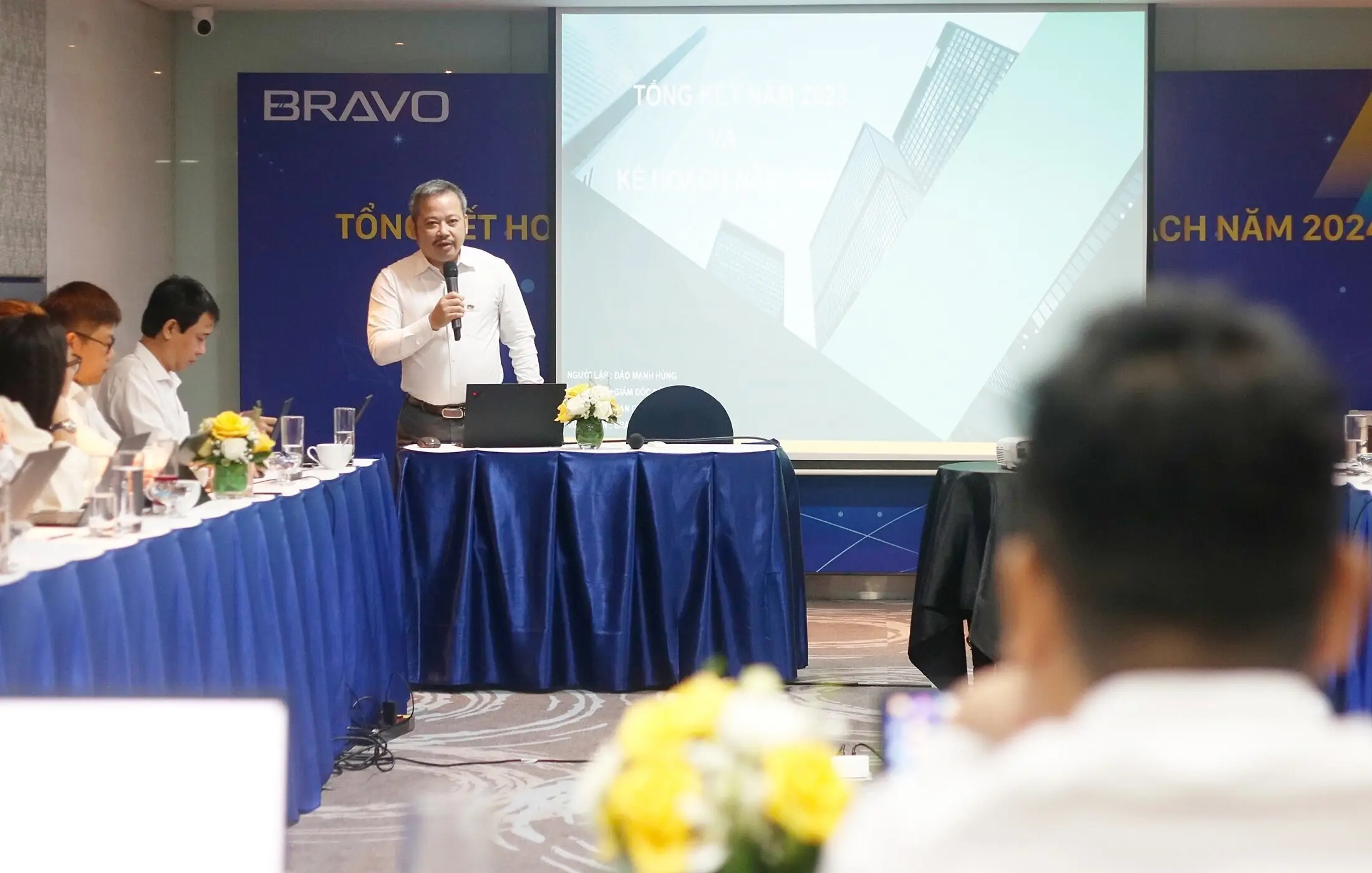 GĐ. Đào Mạnh Hùng phát biểu tại Hội nghị tổng kết năm 2023