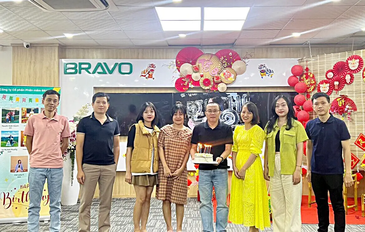 Sinh nhật CBNV tháng 2/2024 tại BRAVO ĐN