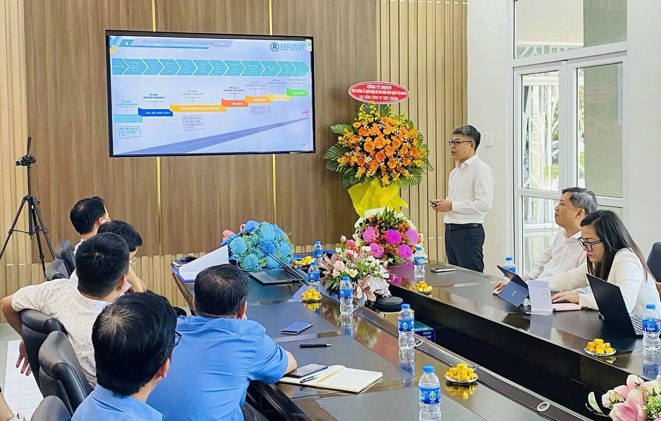 Ban dự án BRAVO trình bày về lộ trình triển khai phần mềm quản trị doanh nghiệp