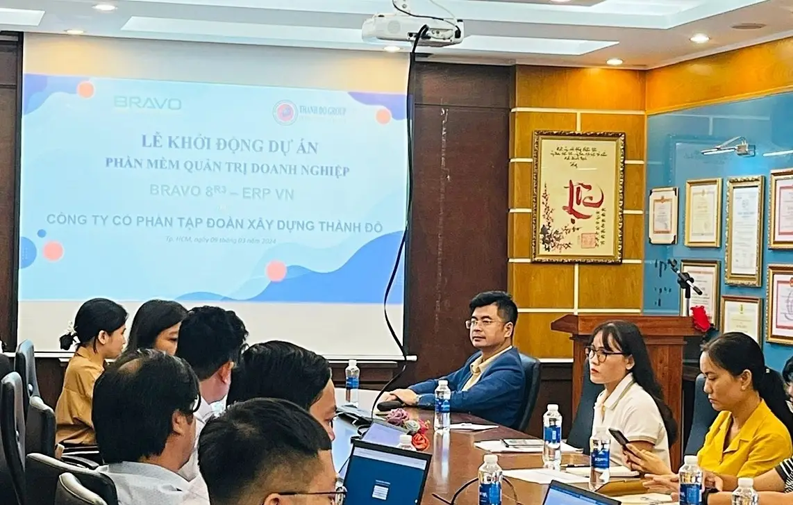 Khởi động dự án triển khai phần mềm BRAVO ERP tại Thành Đô Group