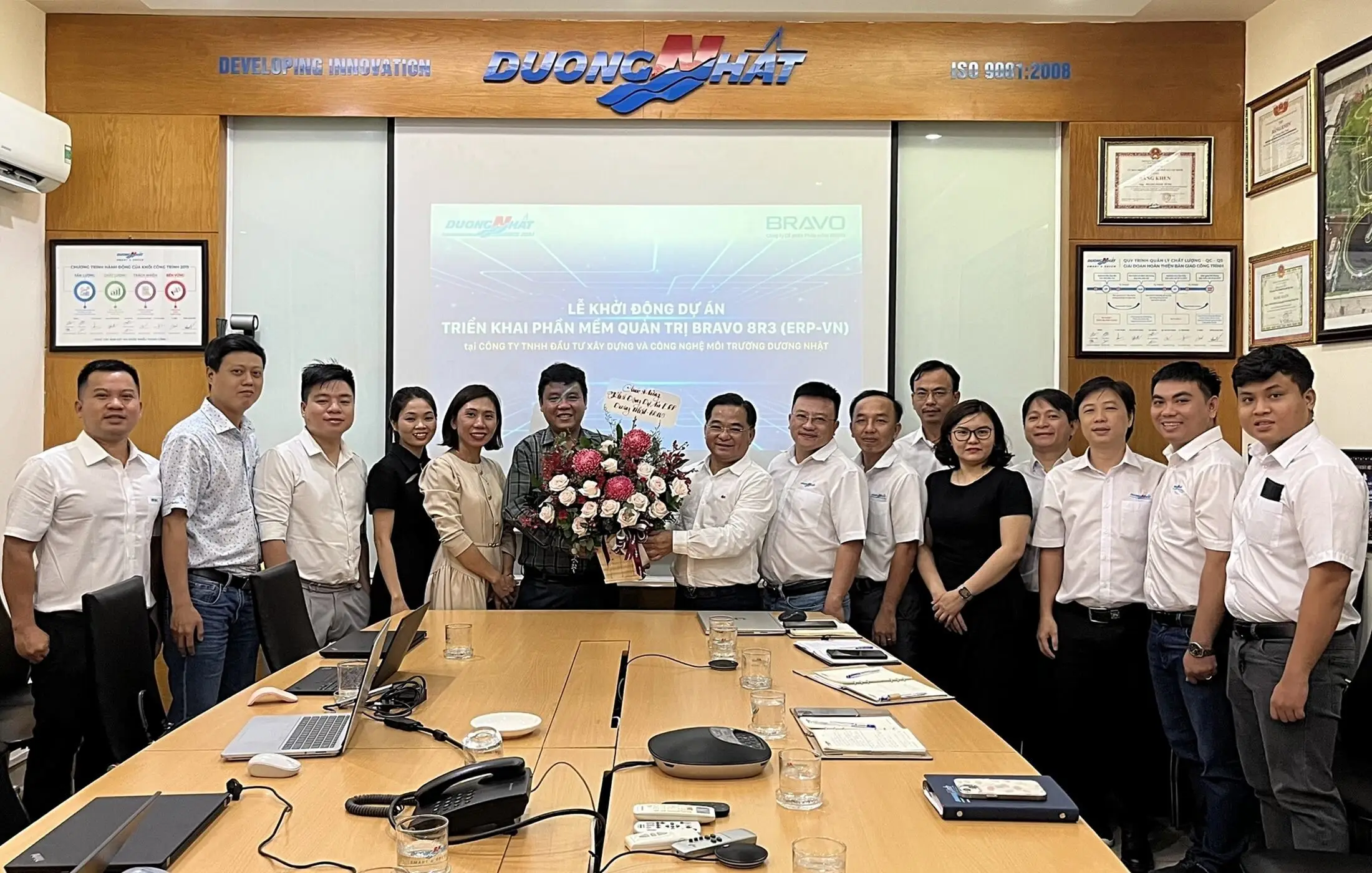 Khởi động dự án triển khai BRAVO ERP tại Công ty Xây dựng và Môi trường Dương Nhật