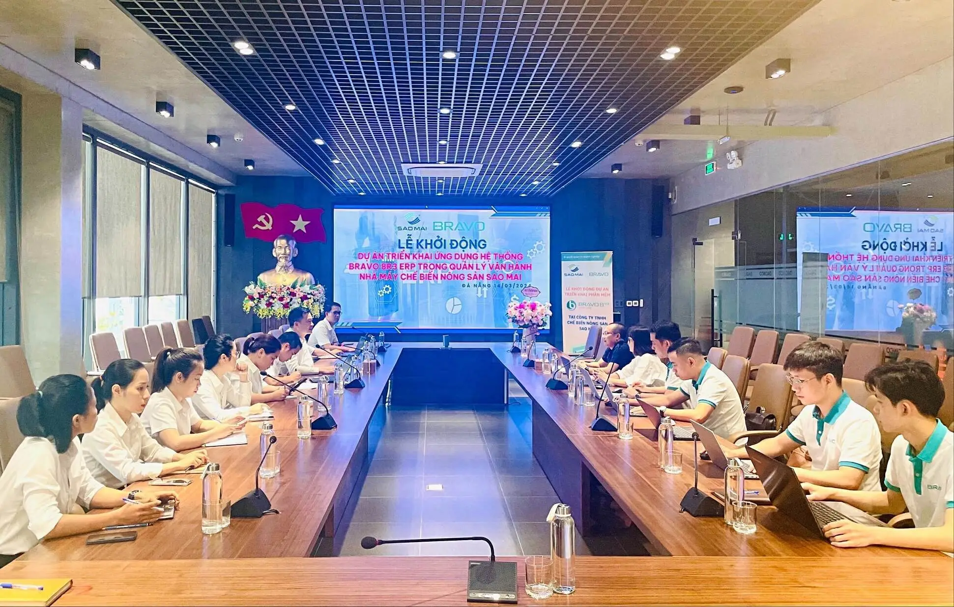 Buổi lễ khởi động dự án triển khai phần mềm BRAVO ERP tại Công ty TNHH Chế biến Nông sản Sao Mai