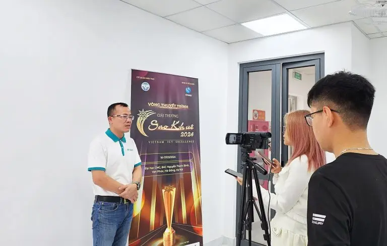 Đại diện BRAVO tham gia phỏng vấn thuyết trình Giải thưởng Sao Khuê 2024