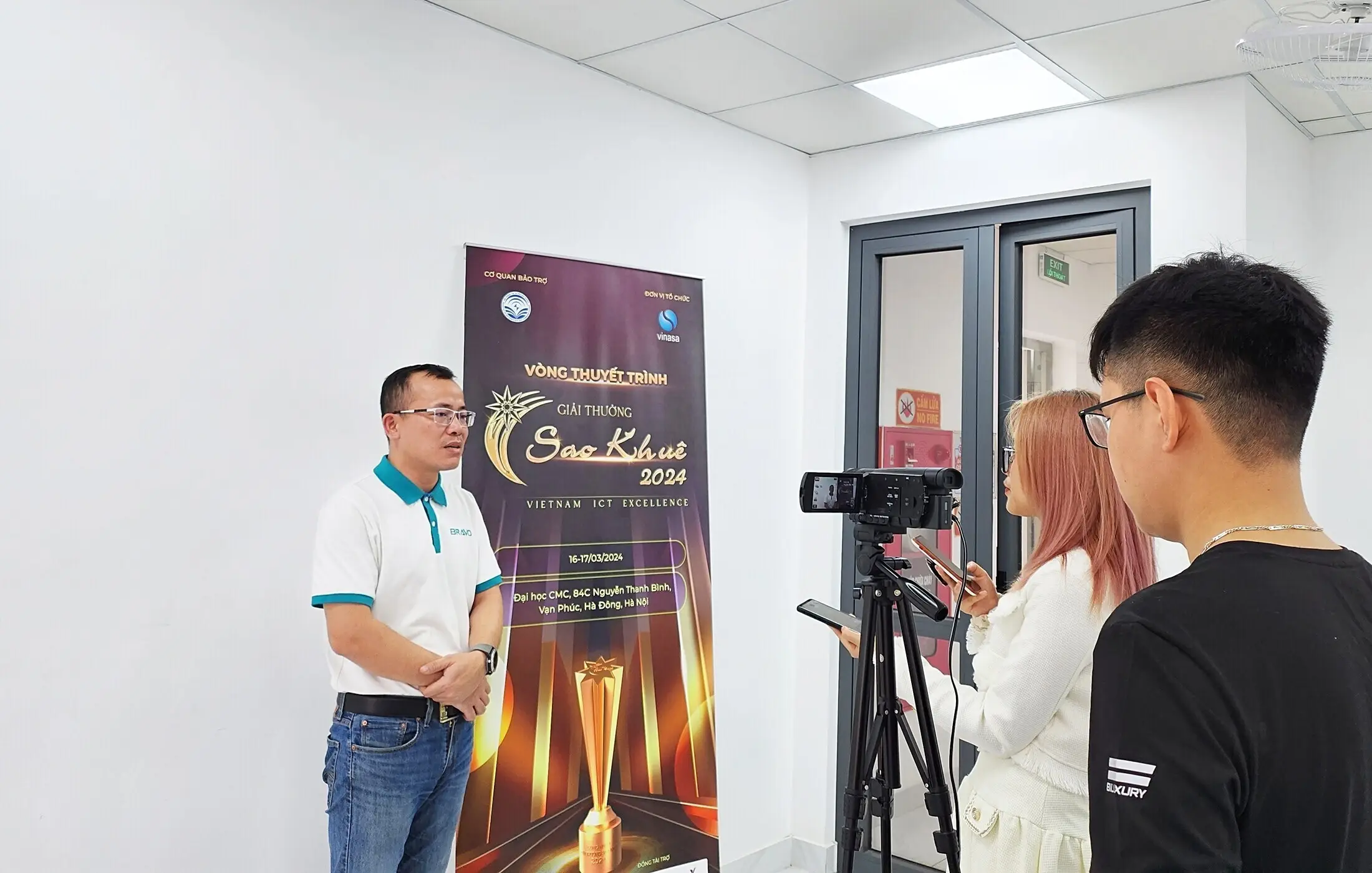 Đại diện BRAVO tham gia phỏng vấn thuyết trình Giải thưởng Sao Khuê 2024