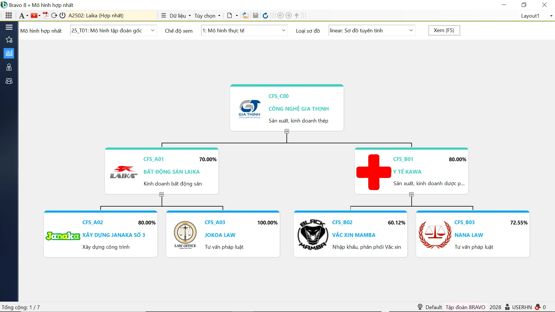 Hợp nhất báo cáo tài chính CFS