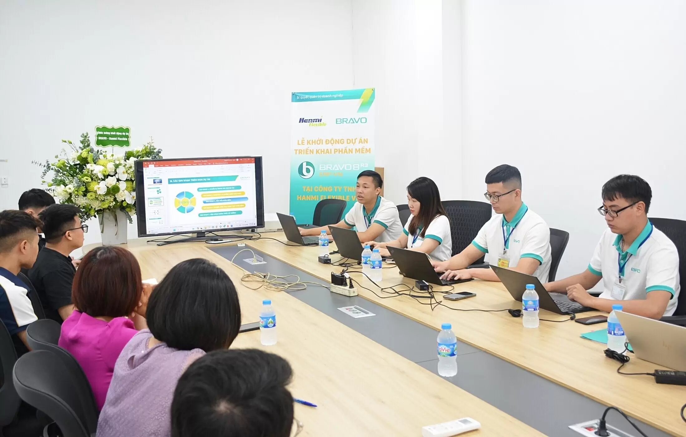 Kick-off BRAVO ERP tại Hanmi Flexible Vina ngày 03/05/2024