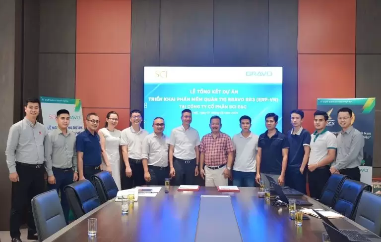 Nghiệm thu dự án triển khai phần mềm BRAVO 8R3 ERP tại Công ty CP SCI E&C