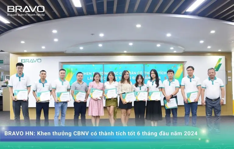 BRAVO HN Khen thưởng CBNV 6 tháng đầu năm 2024
