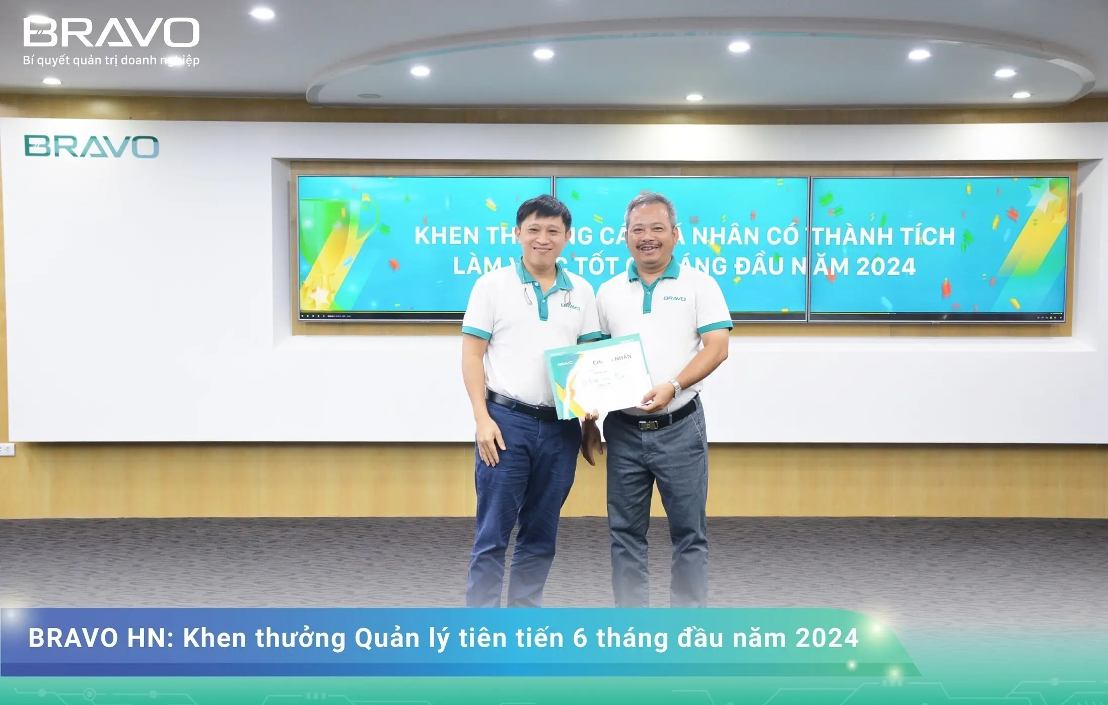 BRAVO HN khen thưởng “Quản lý tiên tiến 6 tháng đầu năm 2024”