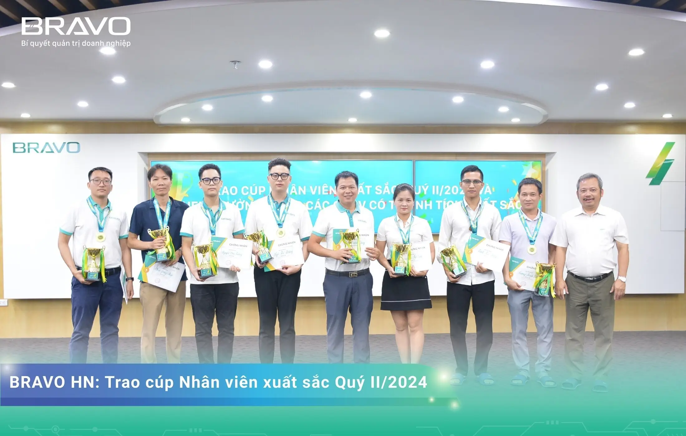 BRAVO HN trao cúp NVXS Quý II/2024 