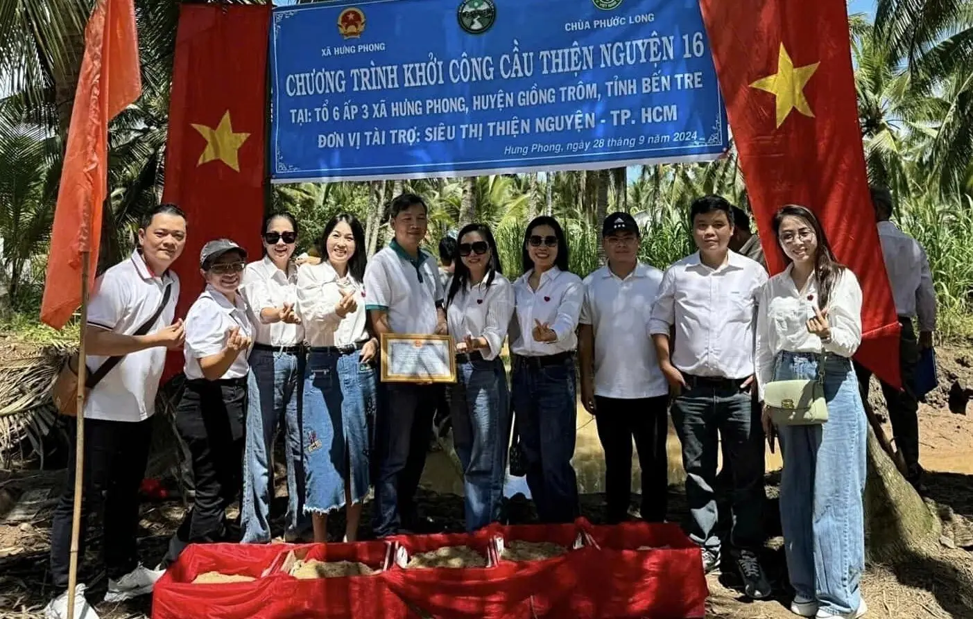 BRAVO chung tay xây cầu “Thiện nguyện 16” tại xã Hưng Phong, tỉnh Bến Tre 