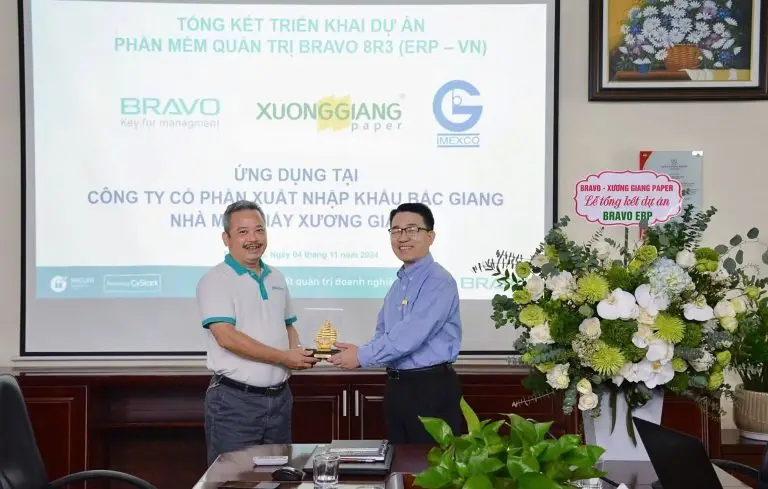 BRAVO và Công ty CP Xuất nhập khẩu Bắc Giang – Nhà máy Giấy Xương Giang
