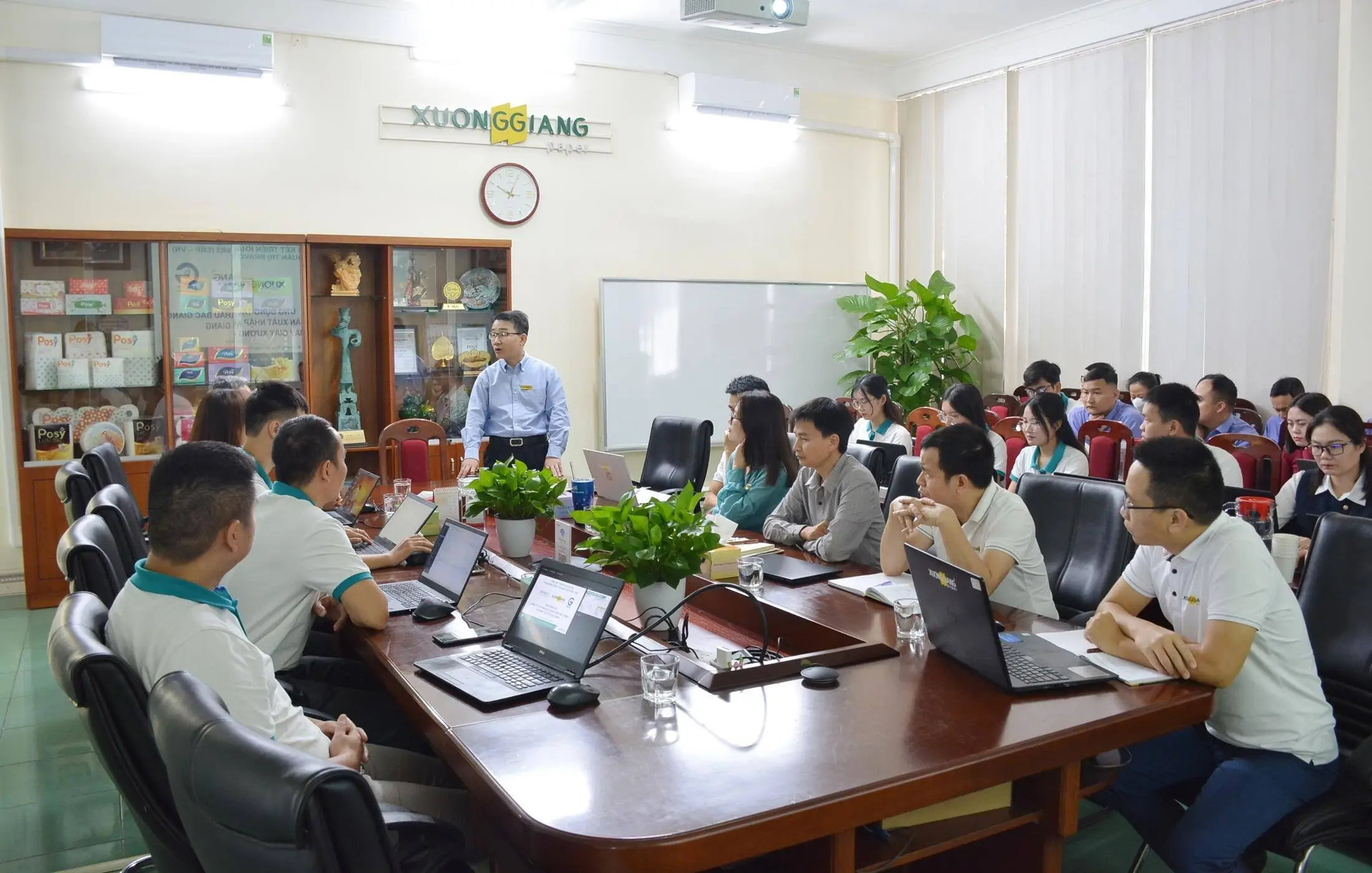 Họp nghiệm thu BRAVO ERP tại Nhà máy Giấy Xương Giang