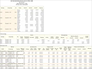 Dự báo kế hoạch sản xuất tổng thể cho giai đoạn Quý 1/2025