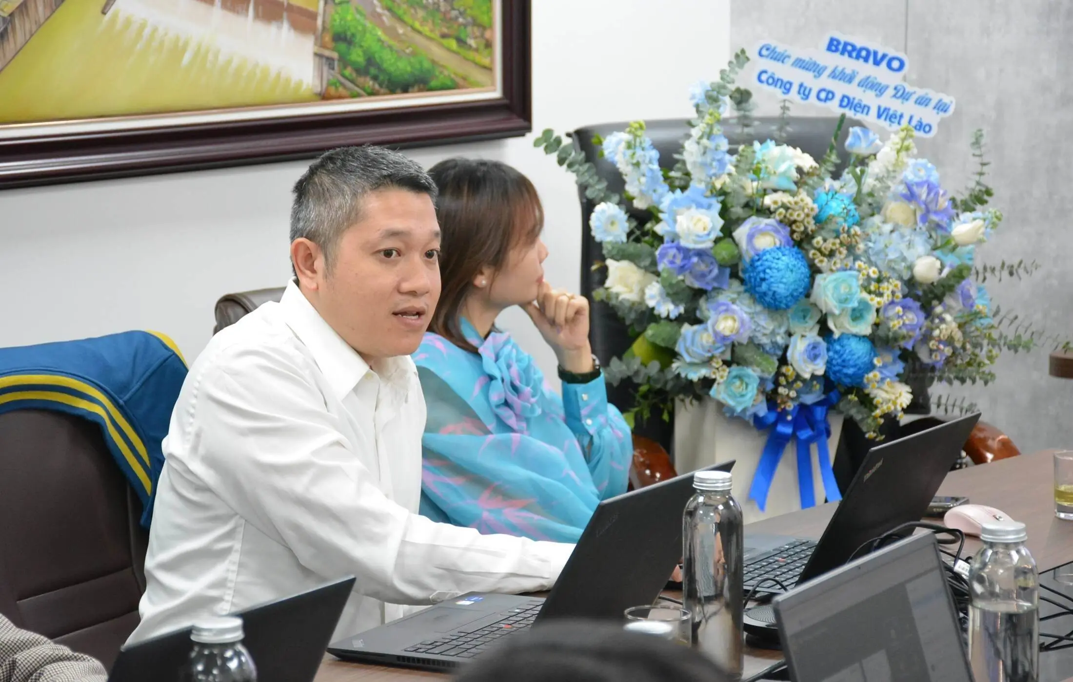 Ban dự án BRAVO trình bày về kế hoạch triển khai chi tiết với Ban dự án Điện Việt Lào