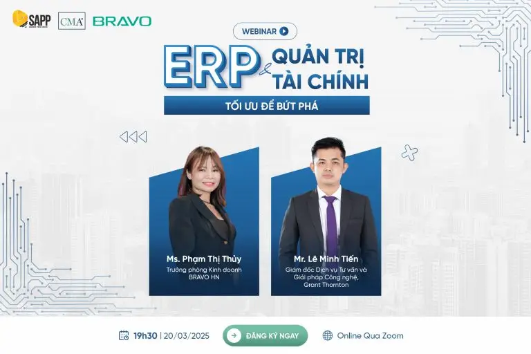 Webinar "ERP & Quản trị tài chính: Tối ưu để bứt phá"