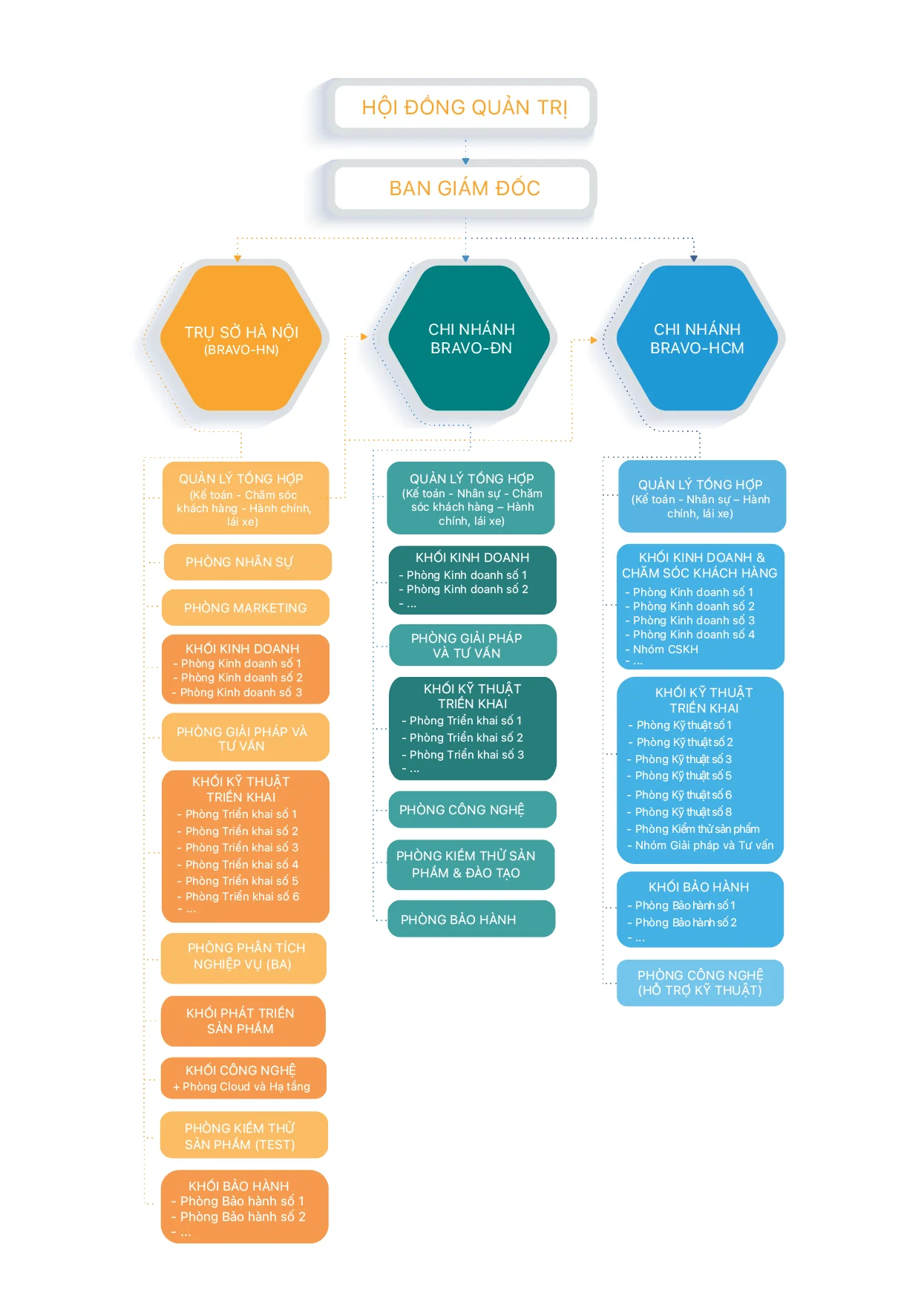 sơ đồ tổ chức bravo vi new