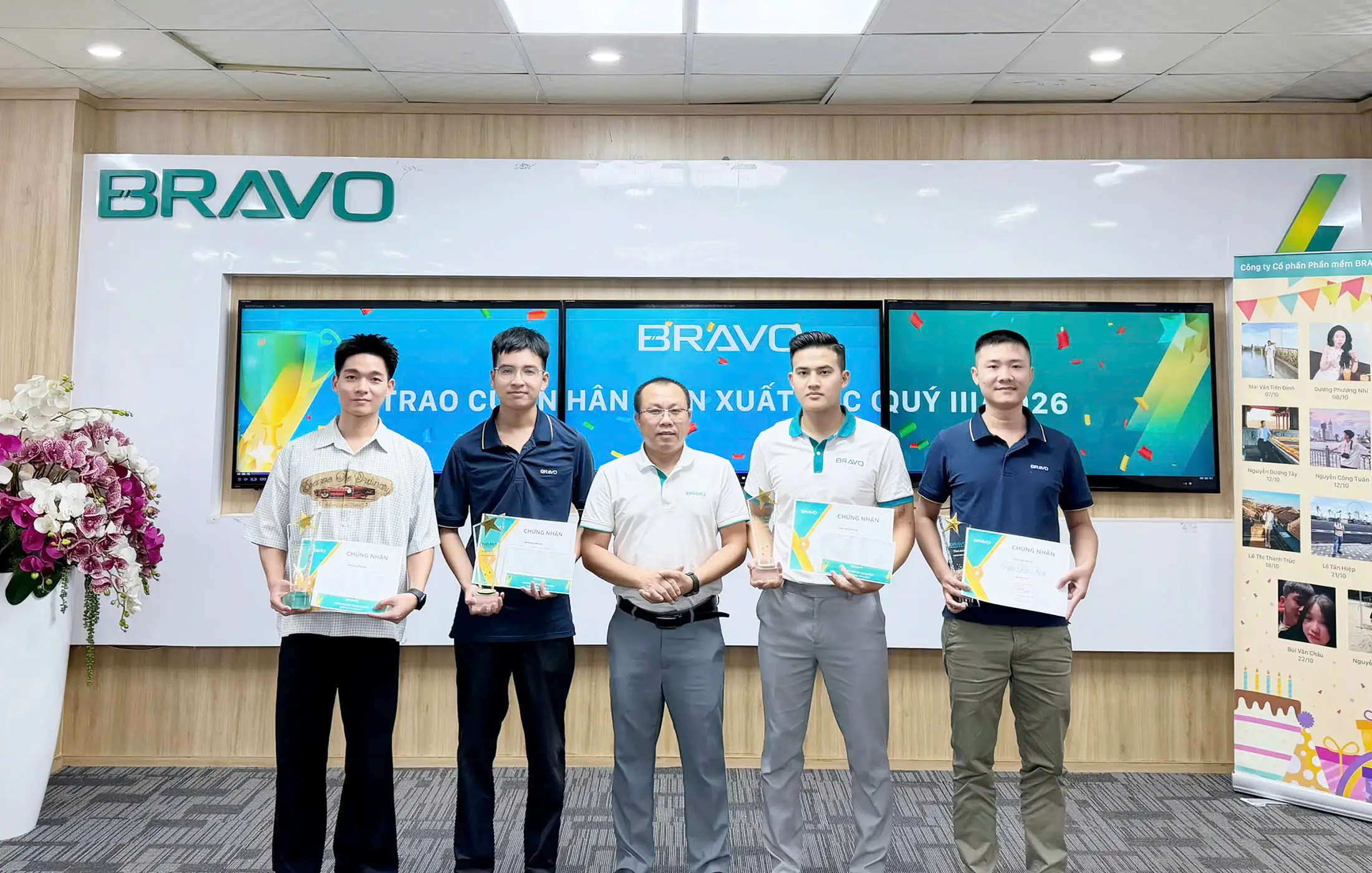 Sôi nổi sinh nhật chung tháng 10 và các hoạt động khen thưởng trên khắp BRAVO 3 miền