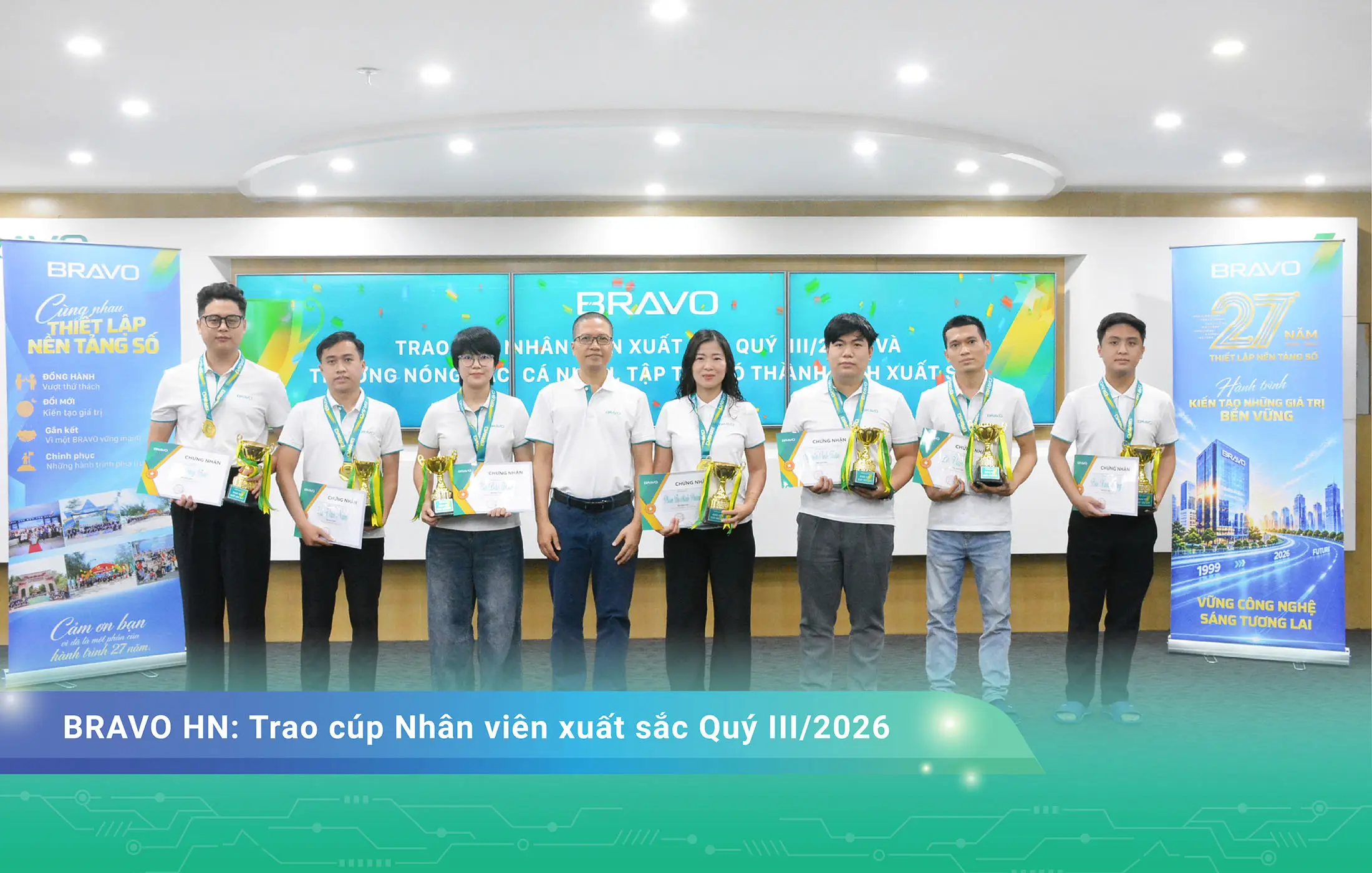BRAVO HN vinh danh Nhân viên Xuất sắc Quý III/2026 và thưởng nóng tháng 10